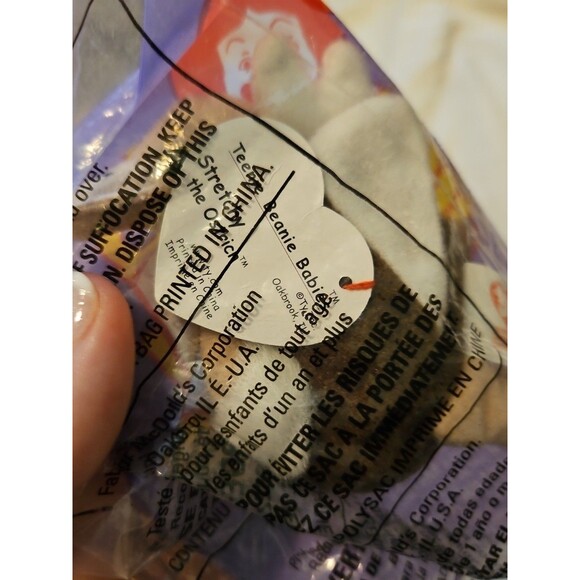 Vintage 1993 1999 McDonalds Ty ERROR Stretchy Teenie Beanie Babies # 10 NIP - Picture 5 of 5